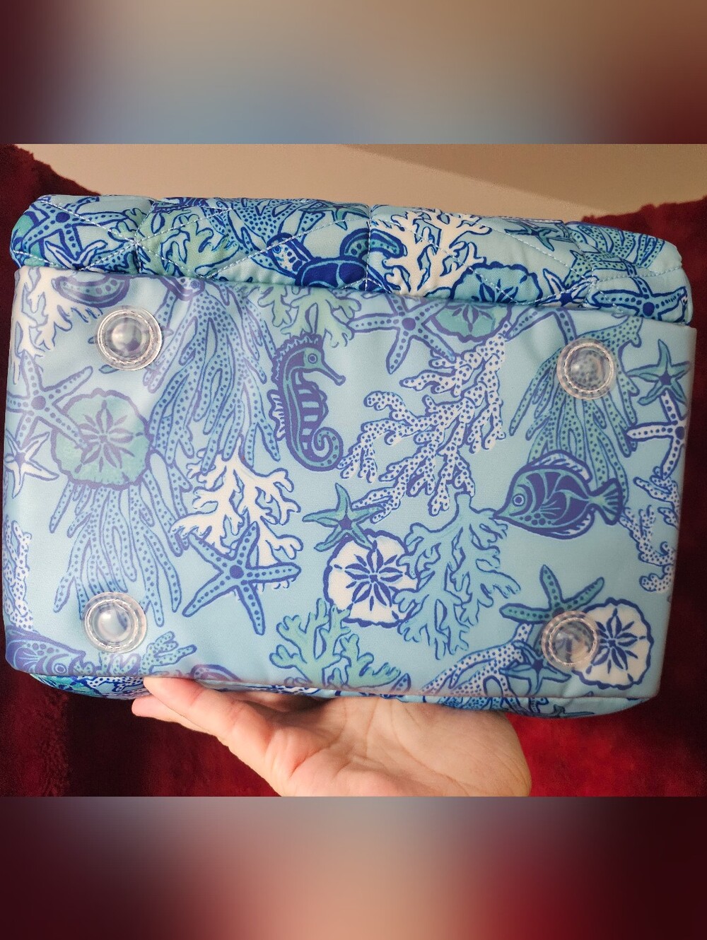 NWT Lug Ranger XL Overnight Bag With Built-in Wallet, In Sealife Blue - Picture 4 of 11